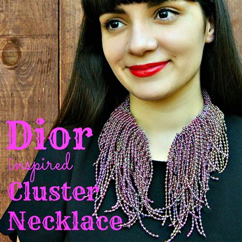 dior inspired cluster necklace mark montano